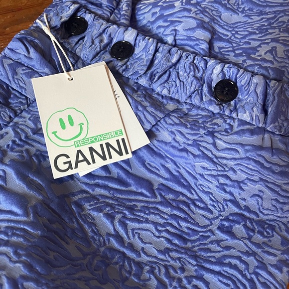 Ganni Asymmetrical Jacquard Mini Skirt NWOT - Picture 4 of 5